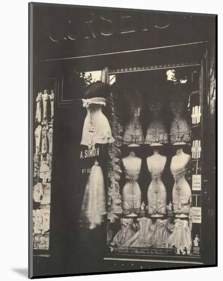 Lingerie Shop, Boulevard de Strasbourg Paris, 1912-Eugene Atget-Mounted Art Print