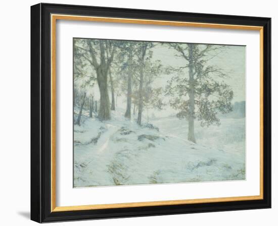 Lingering Oak Leaves-Walter Launt Palmer-Framed Giclee Print