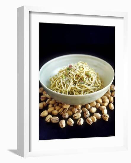 Linguine Al Pistacchio (Linguine with Pistachio Pesto)-Jean Cazals-Framed Photographic Print