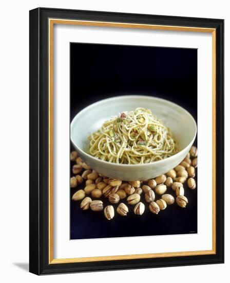 Linguine Al Pistacchio (Linguine with Pistachio Pesto)-Jean Cazals-Framed Photographic Print