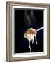 Linguine with a Minced Meat Sauce, Tomatoes and Basil on a Fork-Mark Vogel-Framed Photographic Print