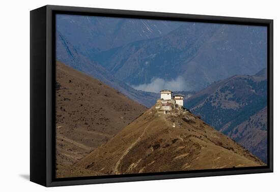 Lingzhi Dzong, a Spectacular Site on the Laya-Gasa Trek, Thimpu District, Bhutan, Asia-Alex Treadway-Framed Premier Image Canvas