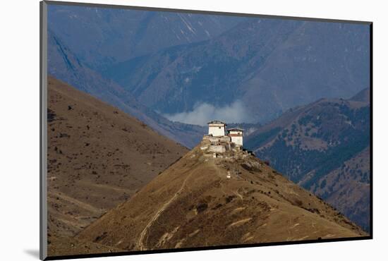 Lingzhi Dzong, a Spectacular Site on the Laya-Gasa Trek, Thimpu District, Bhutan, Asia-Alex Treadway-Mounted Photographic Print