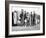 Lining up for food at mealtime in the camp for flood refugees at Forrest City, Arkansas, 1937-Walker Evans-Framed Photographic Print