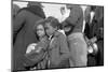 Lining up for food at mealtime in the camp for flood refugees, Forrest City, Arkansas, 1937-Walker Evans-Mounted Photographic Print