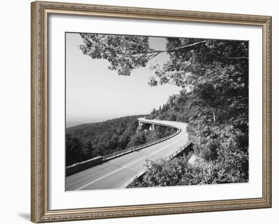 Linn Cove Viaduct, Blue Ridge Parkway National Park, North Carolina, USA-Adam Jones-Framed Photographic Print