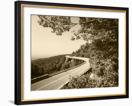 Linn Cove Viaduct, Blue Ridge Parkway National Park, North Carolina, USA-Adam Jones-Framed Photographic Print