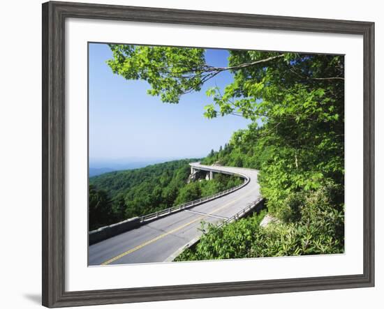 Linn Cove Viaduct, Blue Ridge Parkway National Park, North Carolina, USA-Adam Jones-Framed Photographic Print