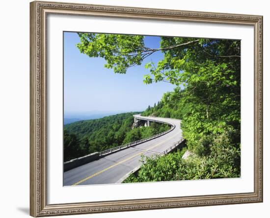 Linn Cove Viaduct, Blue Ridge Parkway National Park, North Carolina, USA-Adam Jones-Framed Photographic Print