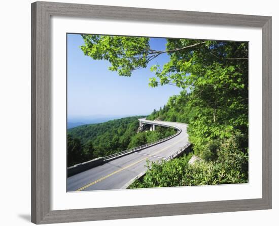 Linn Cove Viaduct, Blue Ridge Parkway National Park, North Carolina, USA-Adam Jones-Framed Photographic Print