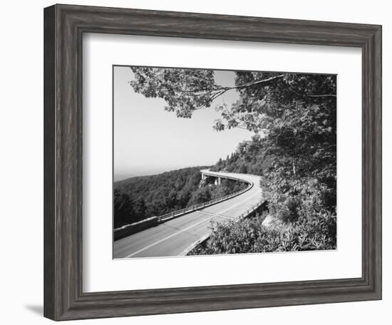 Linn Cove Viaduct, Blue Ridge Parkway National Park, North Carolina, USA-Adam Jones-Framed Photographic Print