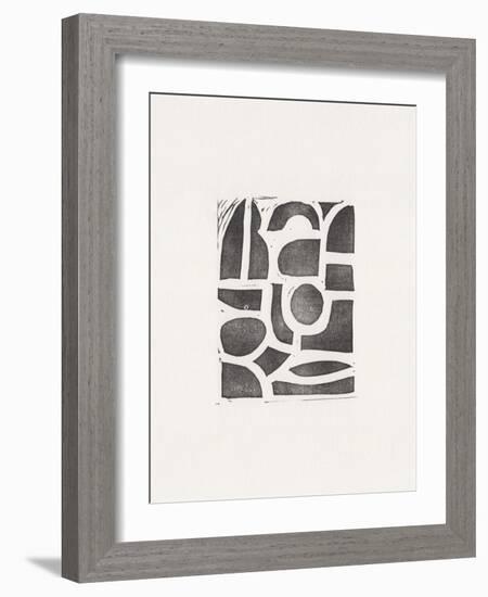 Linocut Abstract #2-Alisa Galitsyna-Framed Giclee Print