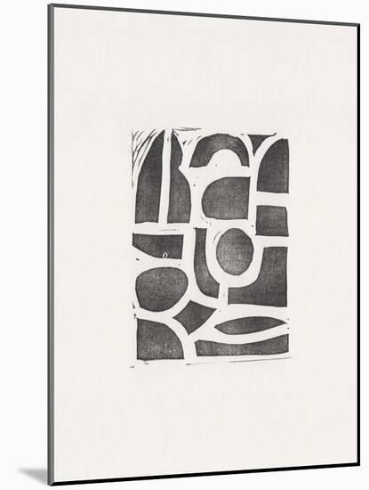Linocut Abstract #2-Alisa Galitsyna-Mounted Giclee Print