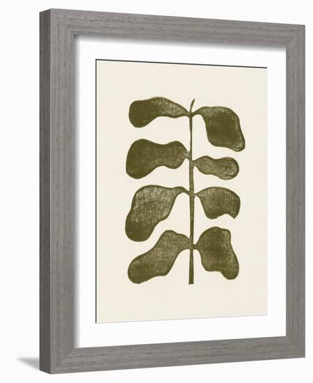 Linocut Plant-Alisa Galitsyna-Framed Giclee Print