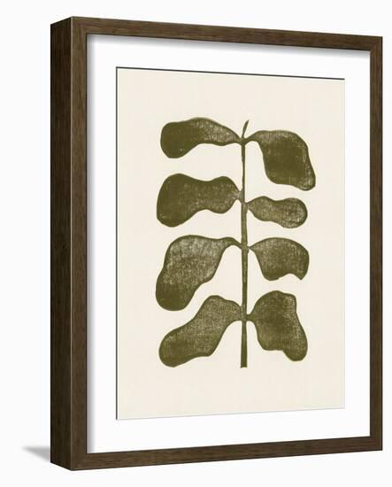 Linocut Plant-Alisa Galitsyna-Framed Giclee Print
