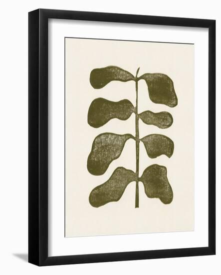 Linocut Plant-Alisa Galitsyna-Framed Giclee Print