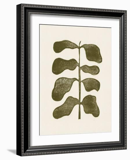 Linocut Plant-Alisa Galitsyna-Framed Giclee Print