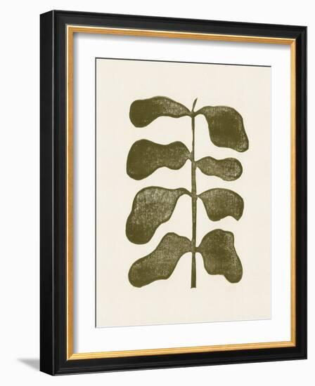 Linocut Plant-Alisa Galitsyna-Framed Giclee Print