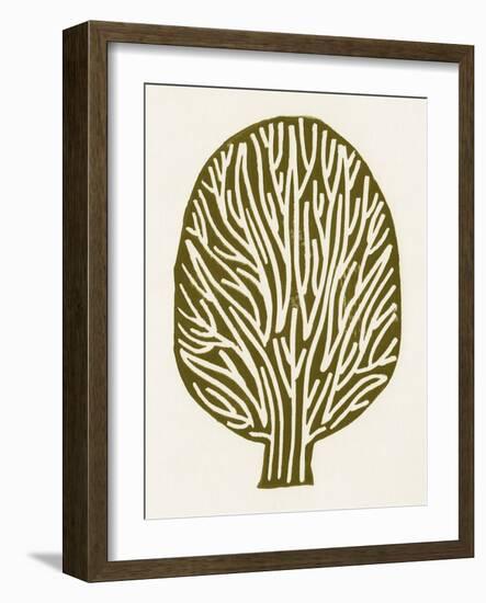 Linocut Tree-Alisa Galitsyna-Framed Giclee Print