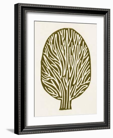 Linocut Tree-Alisa Galitsyna-Framed Giclee Print