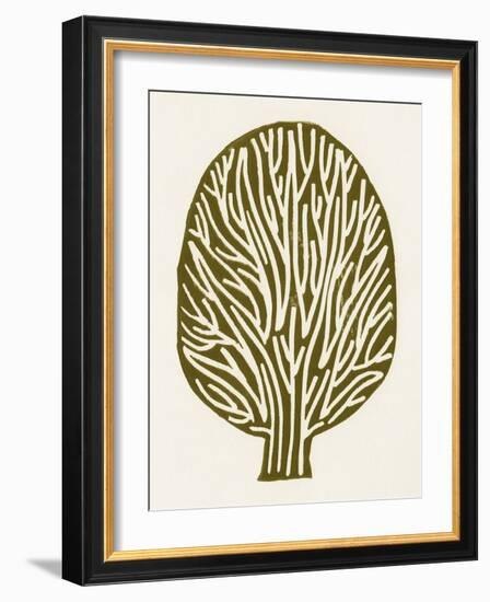 Linocut Tree-Alisa Galitsyna-Framed Giclee Print