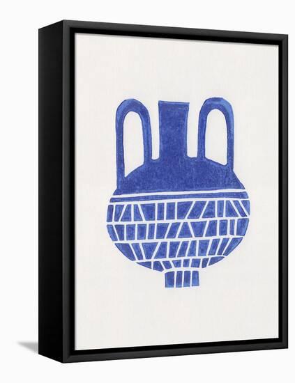 Linocut Vase #6-Alisa Galitsyna-Framed Premier Image Canvas