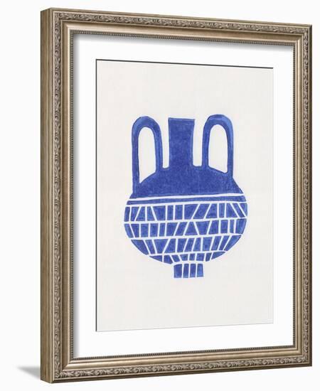 Linocut Vase #6-Alisa Galitsyna-Framed Photographic Print