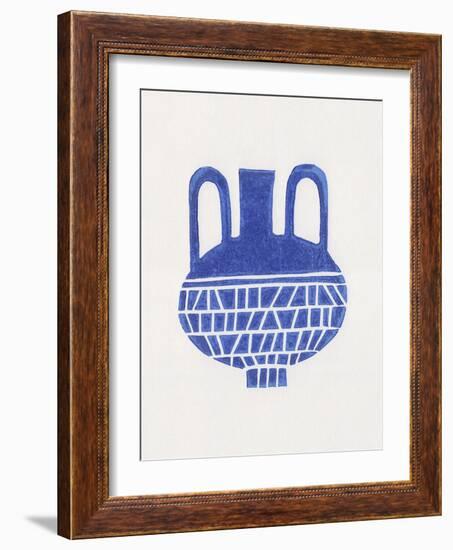 Linocut Vase #6-Alisa Galitsyna-Framed Photographic Print