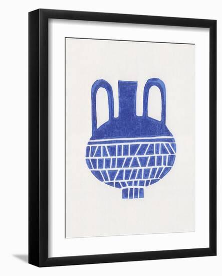 Linocut Vase #6-Alisa Galitsyna-Framed Photographic Print