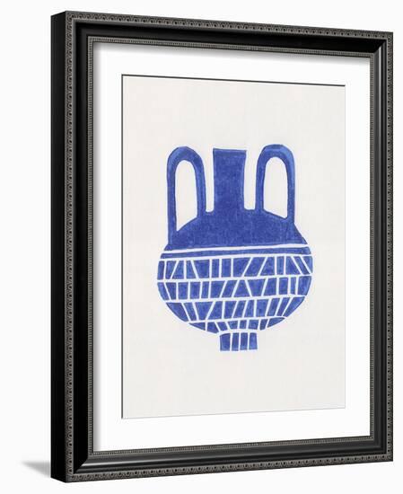 Linocut Vase #6-Alisa Galitsyna-Framed Photographic Print