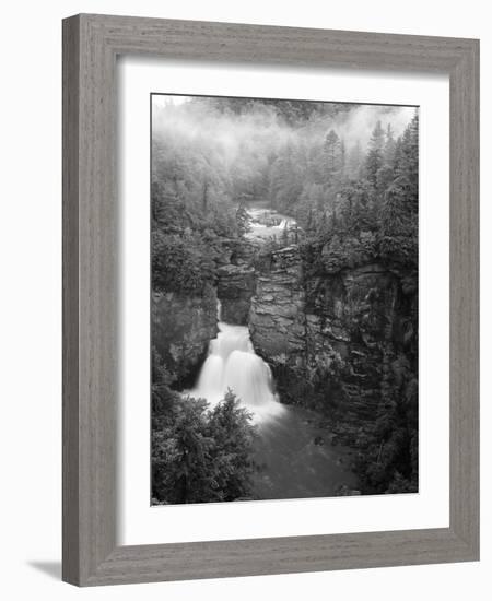 Linville Falls, Linville Gorge, Pisgah National Forest, North Carolina, USA-Adam Jones-Framed Photographic Print