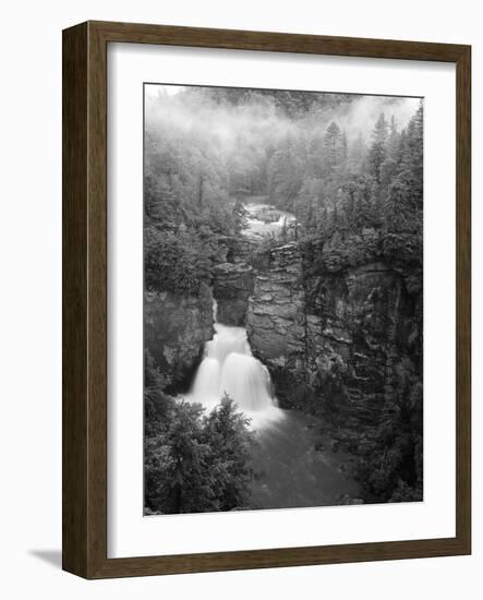 Linville Falls, Linville Gorge, Pisgah National Forest, North Carolina, USA-Adam Jones-Framed Photographic Print