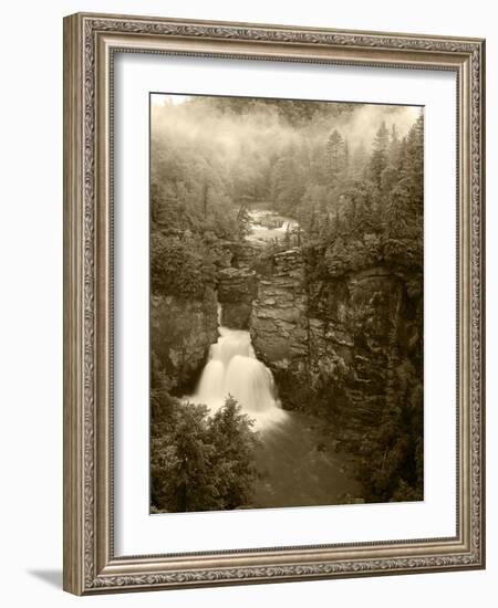 Linville Falls, Linville Gorge, Pisgah National Forest, North Carolina, USA-Adam Jones-Framed Photographic Print