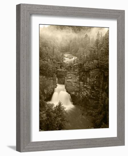 Linville Falls, Linville Gorge, Pisgah National Forest, North Carolina, USA-Adam Jones-Framed Photographic Print