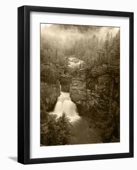 Linville Falls, Linville Gorge, Pisgah National Forest, North Carolina, USA-Adam Jones-Framed Photographic Print