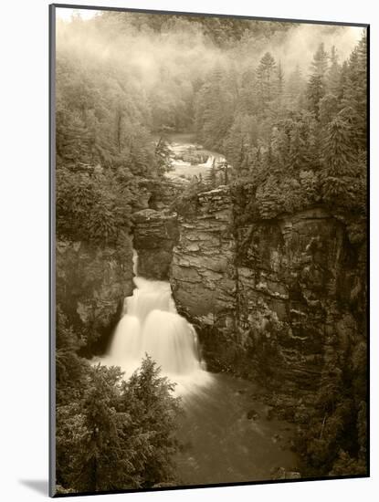 Linville Falls, Linville Gorge, Pisgah National Forest, North Carolina, USA-Adam Jones-Mounted Photographic Print