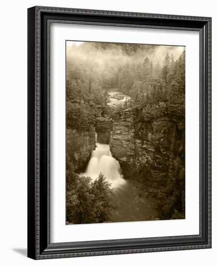 Linville Falls, Linville Gorge, Pisgah National Forest, North Carolina, USA-Adam Jones-Framed Photographic Print