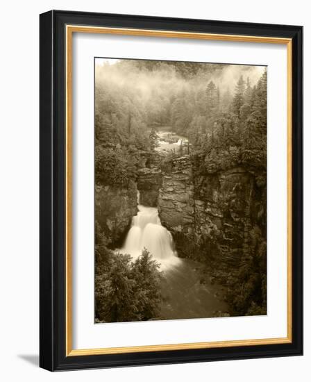 Linville Falls, Linville Gorge, Pisgah National Forest, North Carolina, USA-Adam Jones-Framed Photographic Print