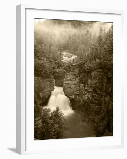 Linville Falls, Linville Gorge, Pisgah National Forest, North Carolina, USA-Adam Jones-Framed Photographic Print