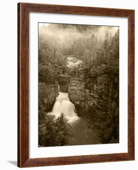 Linville Falls, Linville Gorge, Pisgah National Forest, North Carolina, USA-Adam Jones-Framed Photographic Print