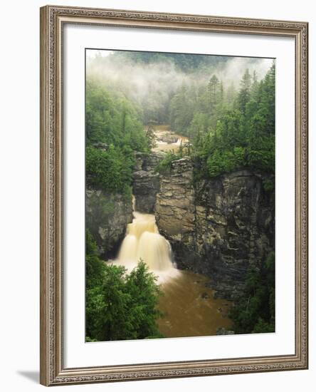 Linville Falls, Linville Gorge, Pisgah National Forest, North Carolina, USA-Adam Jones-Framed Photographic Print