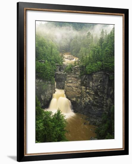 Linville Falls, Linville Gorge, Pisgah National Forest, North Carolina, USA-Adam Jones-Framed Photographic Print