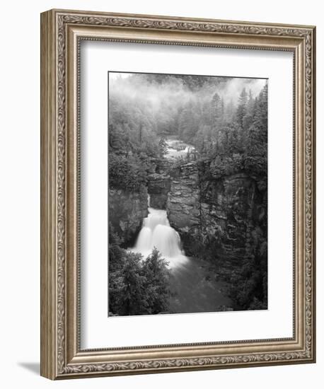 Linville Falls, Linville Gorge, Pisgah National Forest, North Carolina, USA-Adam Jones-Framed Photographic Print