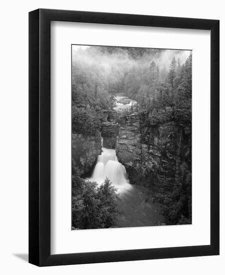 Linville Falls, Linville Gorge, Pisgah National Forest, North Carolina, USA-Adam Jones-Framed Photographic Print