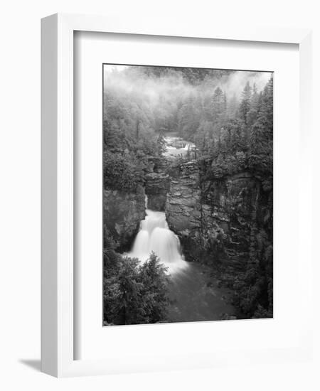 Linville Falls, Linville Gorge, Pisgah National Forest, North Carolina, USA-Adam Jones-Framed Photographic Print