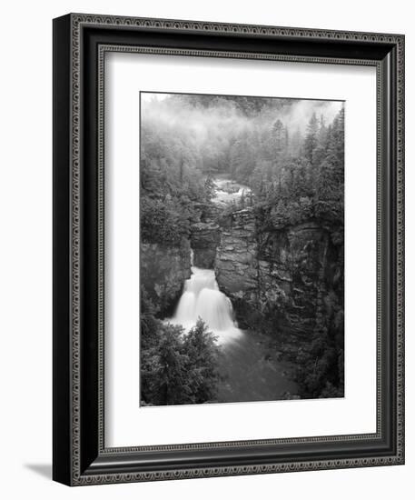 Linville Falls, Linville Gorge, Pisgah National Forest, North Carolina, USA-Adam Jones-Framed Photographic Print