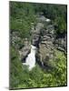 Linville Falls, Linville River Near the Blue Ridge Parkway, Appalachian Mountains, North Carolina-Robert Francis-Mounted Photographic Print