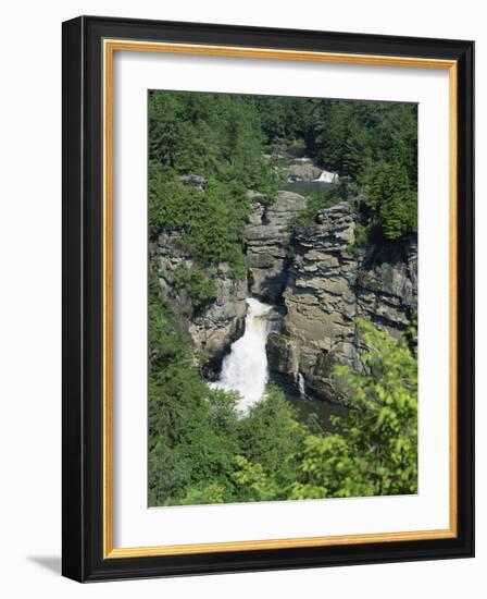 Linville Falls, Linville River Near the Blue Ridge Parkway, Appalachian Mountains, North Carolina-Robert Francis-Framed Photographic Print