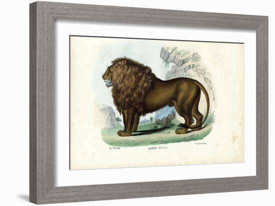 Lion, 1863-79-Raimundo Petraroja-Framed Giclee Print