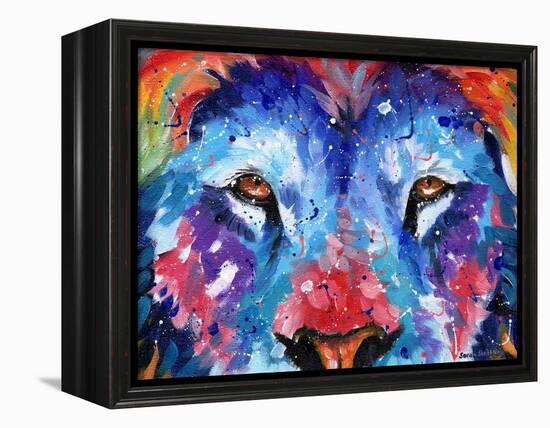 Lion Abstract-Sarah Stribbling-Framed Stretched Canvas